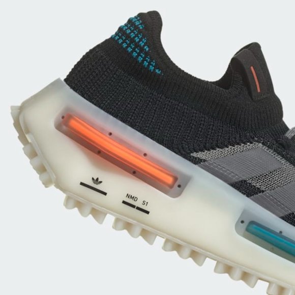 Adidas Originals NMD S1 Low Top Mens Running Shoes Black FZ5706 NEW Multi Sz - Picture 8 of 9